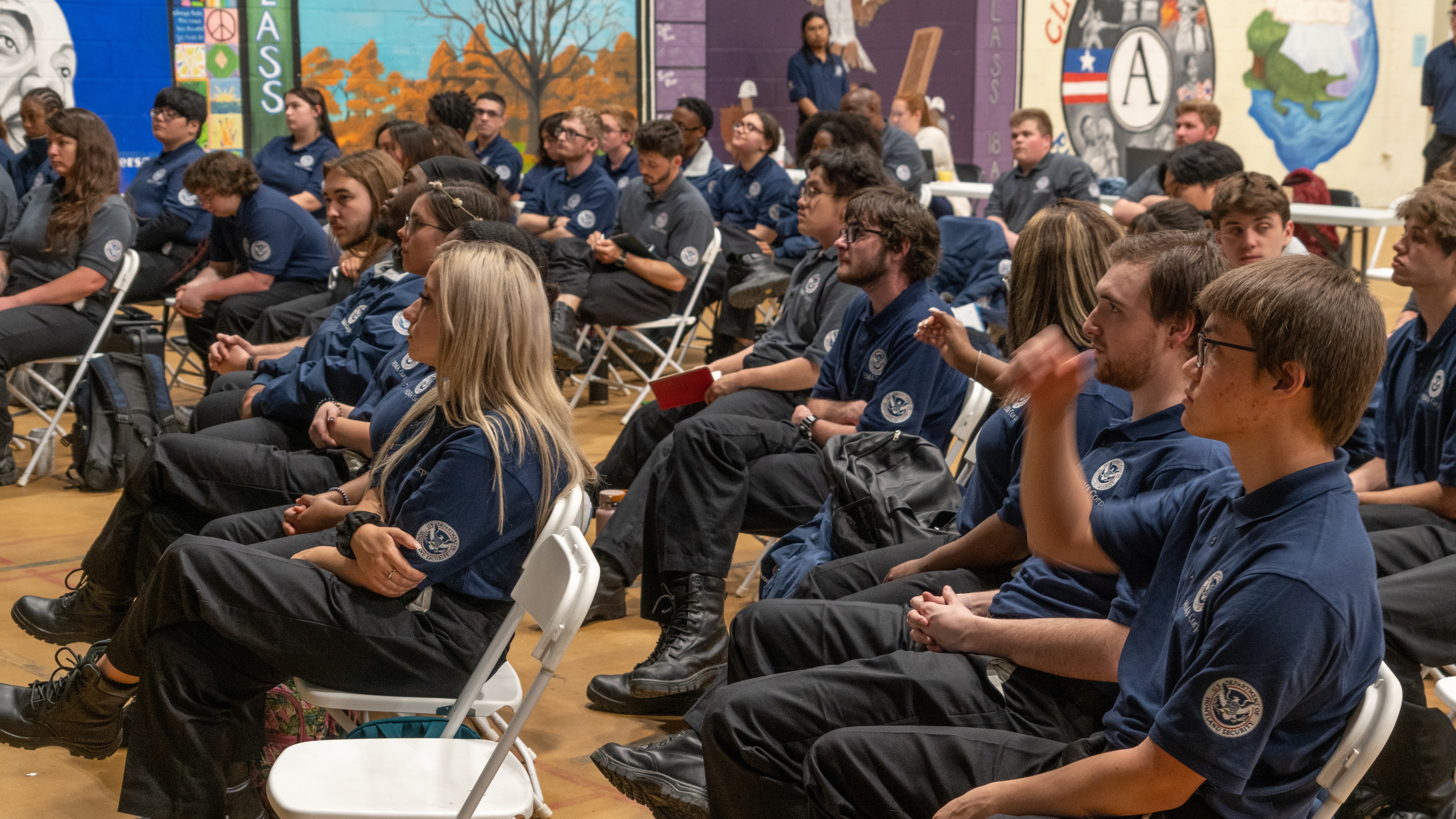 AmeriCorps members in the FEMA Corps program during training