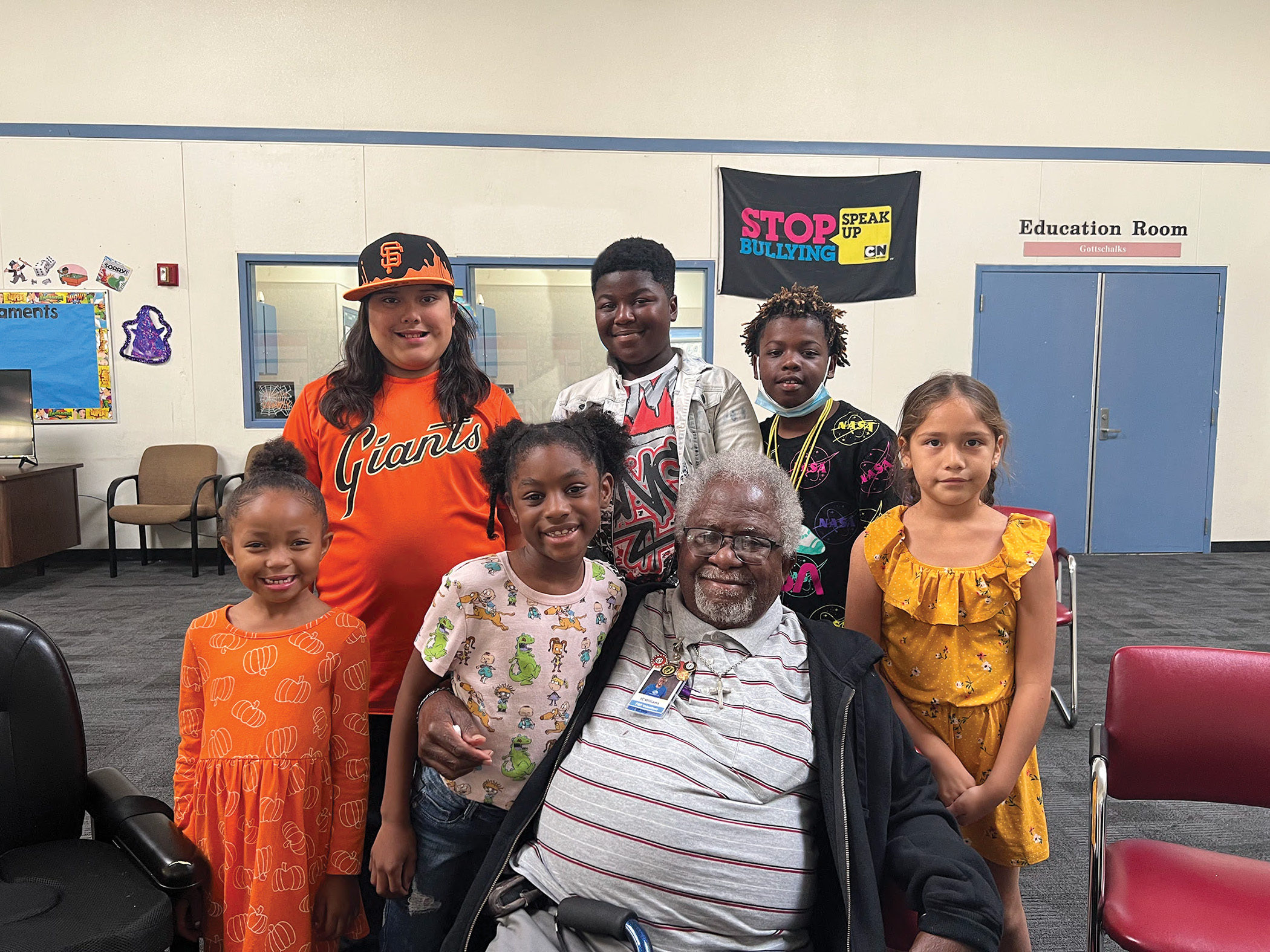 Grandpa JC and some of his Foster grandkids