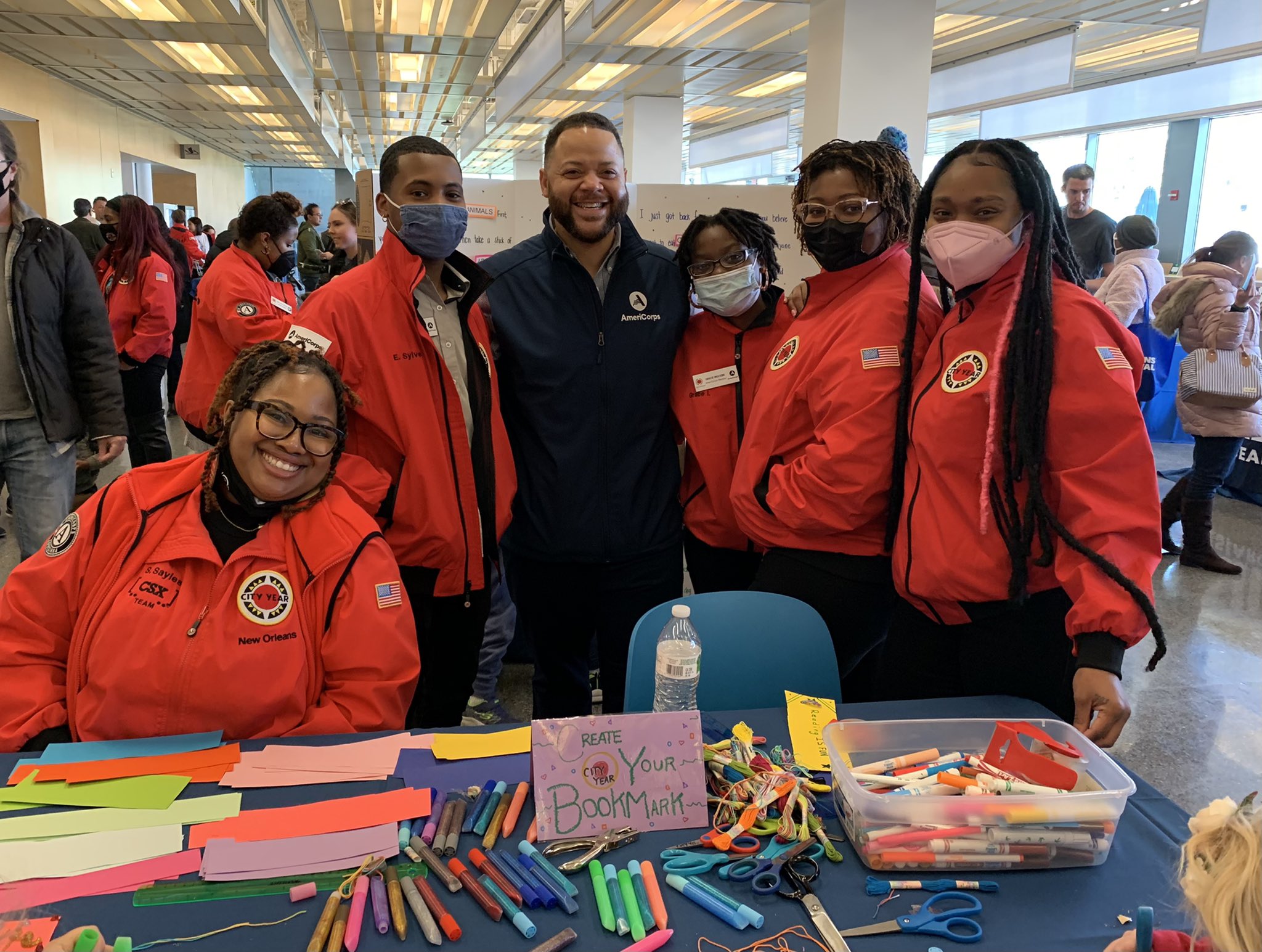 AmeriCorps CEO and AmeriCorps members 