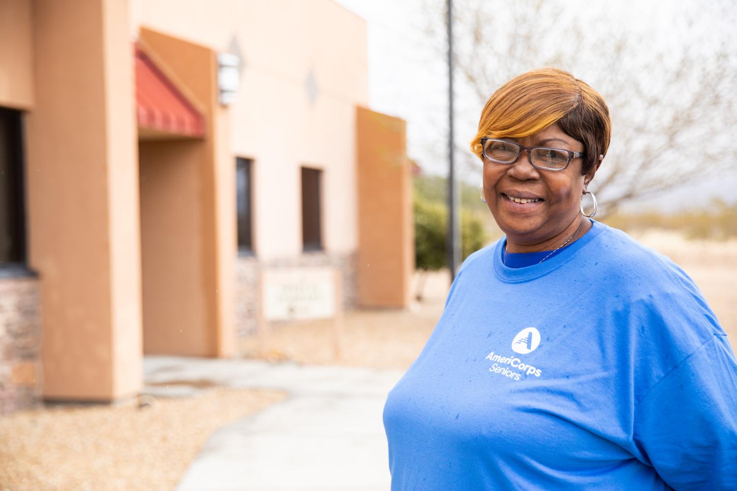 AmeriCorps Seniors volunteer smiling