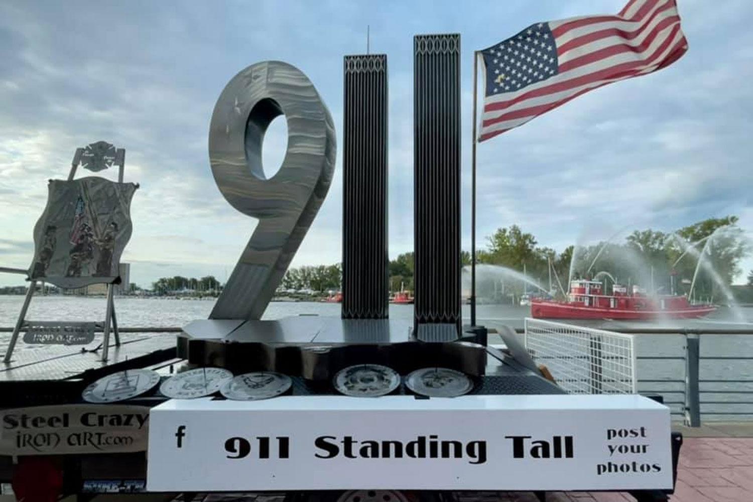 Memorial at the first annual 911 Day Flag of Honor Across America Memorials