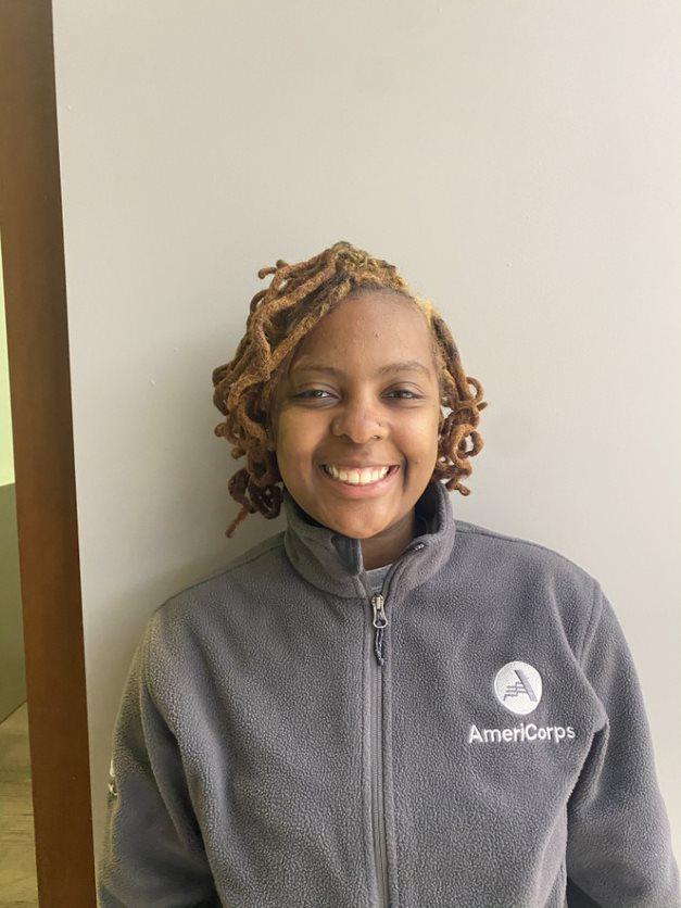 Tiera, AmeriCorps member in NCCC program, smiling