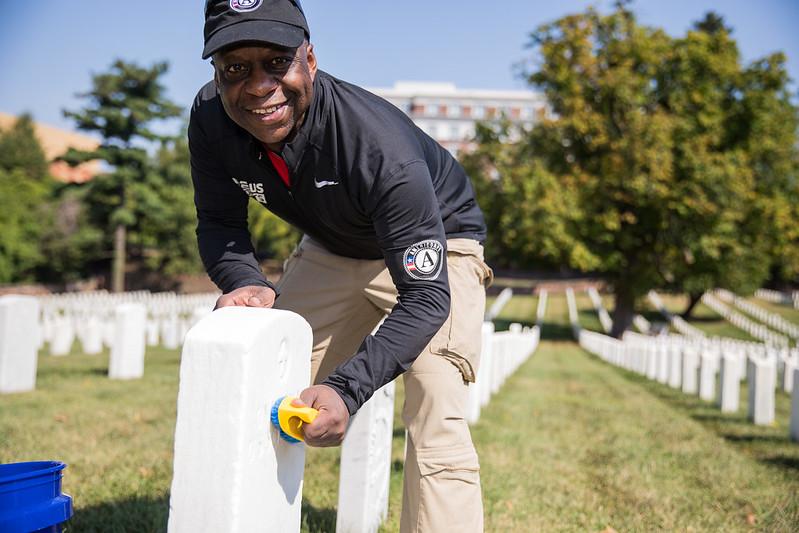 Earl L. Gay volunteering on September 11th National Day of Service and Remembrance