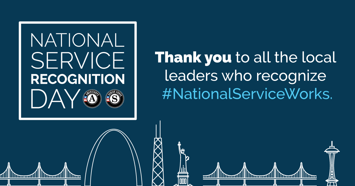 Thank you to all the local leaders who recognize #NationalServiceWorks